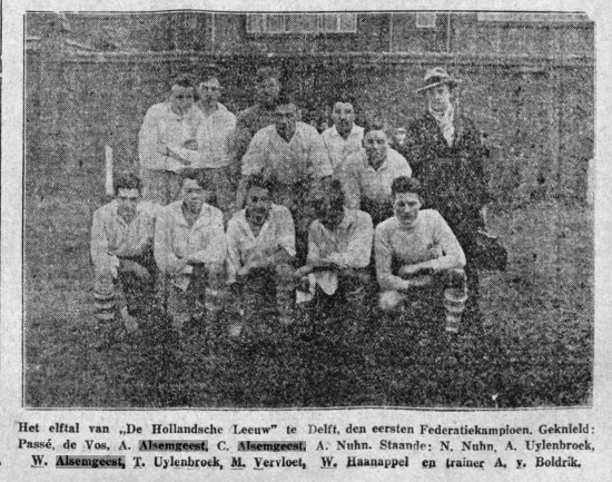 1931 De Tijd: 3 broers in elftal DHL